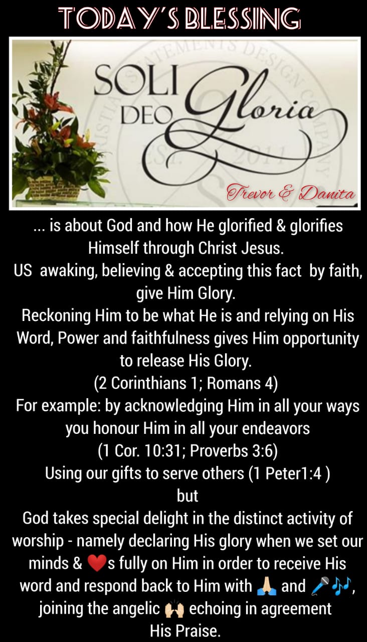 Soli Deo Gloria